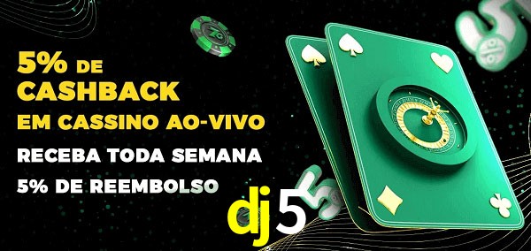 Promoções do cassino ao Vivo dj5
